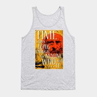 Leonardo da Vinci Inspirational Quote Tank Top